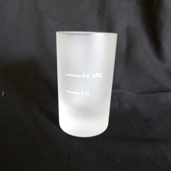 VINTAGE JAGERMEISTER FROSTED DOUBLE SHOT SHOOTER BAR GLASS (NEW - NEVER USED) - Picture 3 of 7